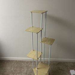 Bamworld White Plant Stand Indoor 6 Tier Metal Plant Shelf for Multiple Plants