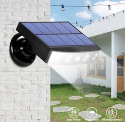 HeliosGlow™ 4 LED Solar Security Outdoor Motion Sensor Spotlight for Wall, Patio