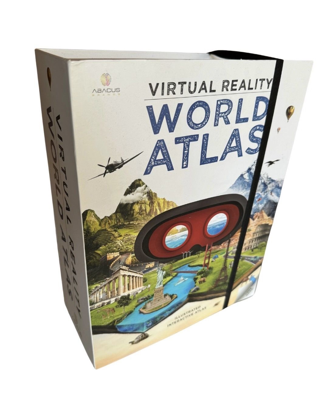 Virtual Reality World Atlas Gift Box - Illustrated Interactive VR Atlas and STEM Learning Set