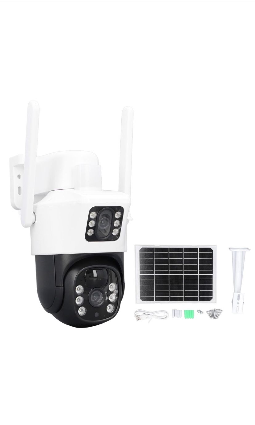 Walfront Solar Security Camera Outdoor CCTV Security Cameras Connected Internet Surveillance Video Networking Security Robots