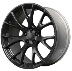 20x9.5 hellcat matte blk with tires