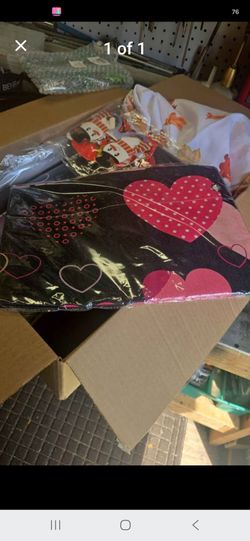 Happy valentine's day flag