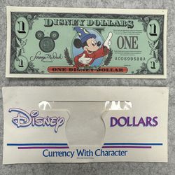 Disney Dollar & Envelope