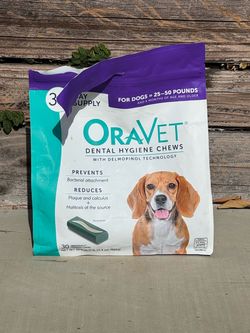 Oravet Dental Chews (Dogs 25-50 lb)
