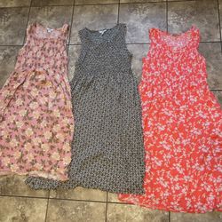 Women’s large dresses (pockets) stretchy bundle 