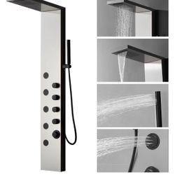 Luxury Stainless Steel Shower Panel System – Brand New