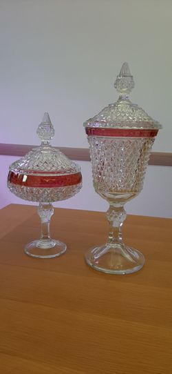 Indiana Glass Ruby candy dishes