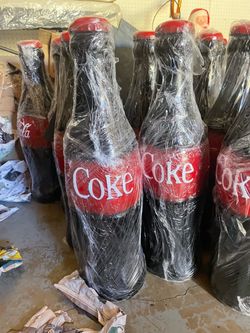 Giant Coca-Cola Coke Bottle piggy bank
