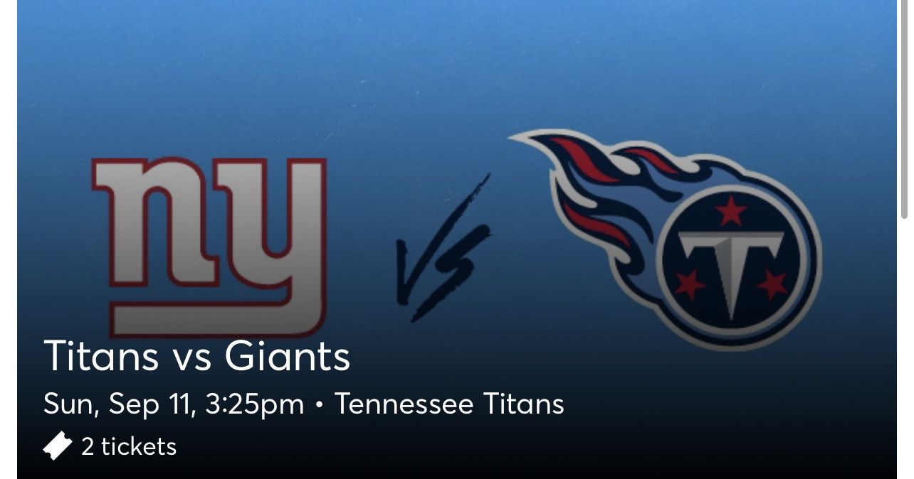 Titans Vs Giants Club Seats