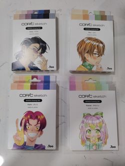 Copic Sketch Manga Drawing Set – Lot of 4