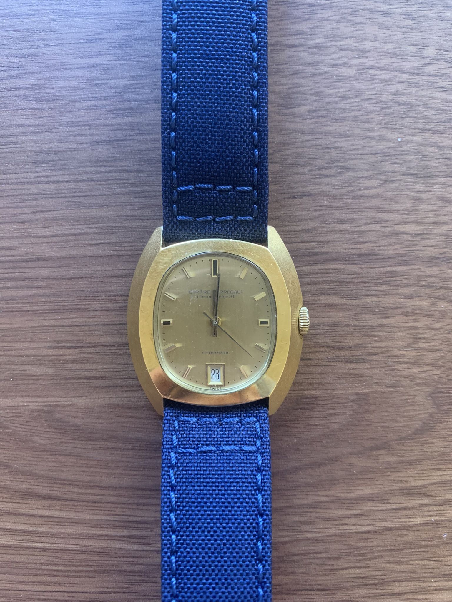 Girard Perregaux Vintage Gold Watch