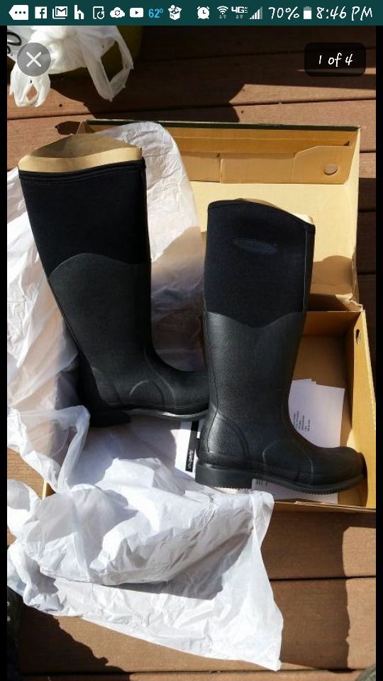 Rain boots, muck boots, work boots