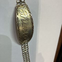10k Gold Id Bracelet #110112-2 MJ