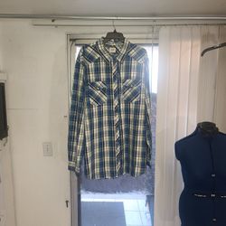 Old Navy Men's Long Sleeve 3XL Plaid Button Down