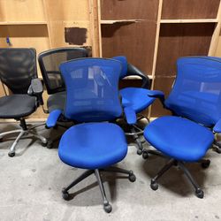 Various Office Rolling Chairs 