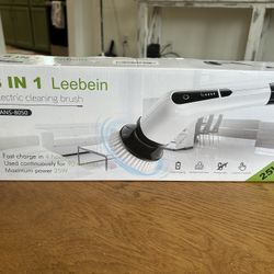 New Leebein Electric Spin Scrubber with 8 Brush Heads