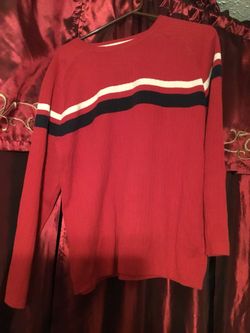 Red sweater size LXL /20 brand Green Dog Blues