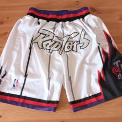 Vintage JUST DON X Mitchell Ness 1998-99 Toronto Raptors Basketball Shorts