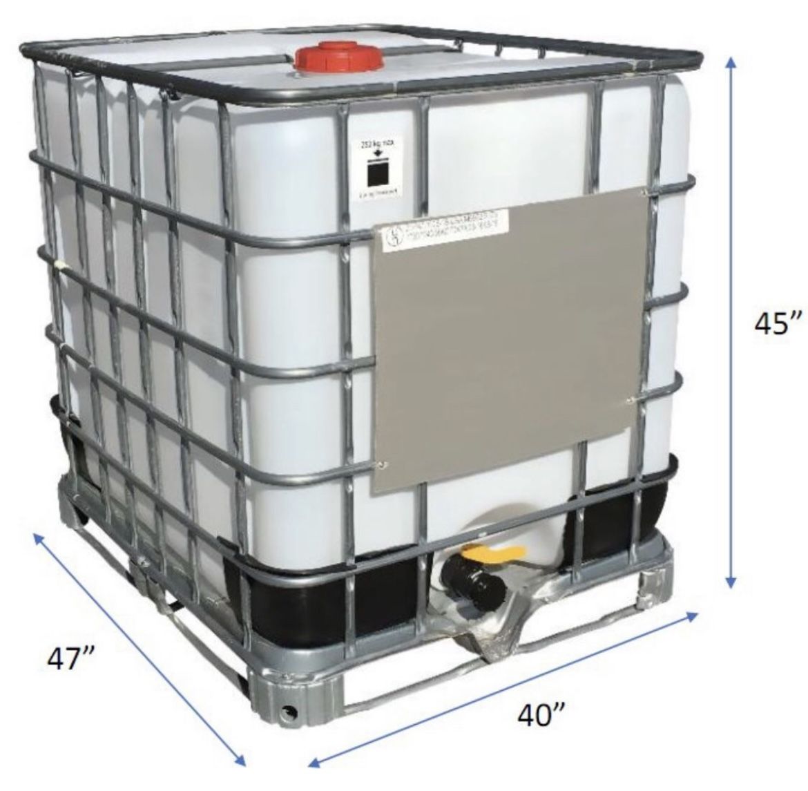 250 Gallon Tank IBC tote Tanque De Agua
