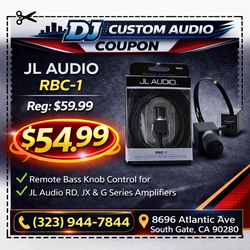 JL Audio RBC-1 Remote Bass Control for RD, JX, or G Series Amplifiers 🚨 Payment Options Available 🚨 No Credit Needed 🚨