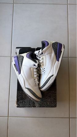 Jordan 3 dark iris size 12