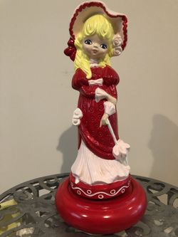 Sweet Little Girl Music Box 13”, $35