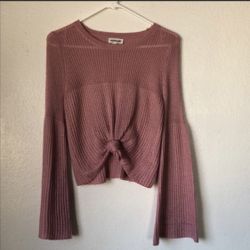 Pink knitted wide long sleeve from Lauras-Boutique