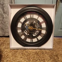 Large Sterling & Noble Steampunk Gear Wall Art Clock Measuring 30” In Diameter