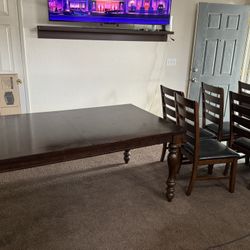 Table With 6 Chairs Included 