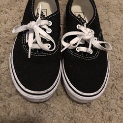 White And Black Vans 