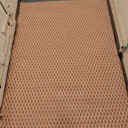 Room Essentials Orange Diamond Pattern Area Rug