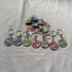Las Vegas Casino Chip Keychains – Bulk Lot