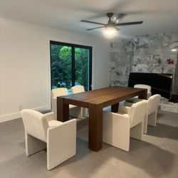 CB2 Dining Table And 6 Chairs 