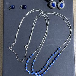 Sterling Silver Necklace /Earring Set