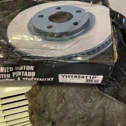 New Carquest Platinum Rear Brake Rotor YH145411P - Toyota Lexus 