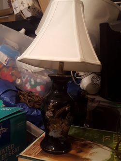 Mini hand painted lamp