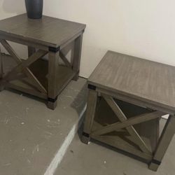 Large Farmhouse Style Side Table / End Tables 