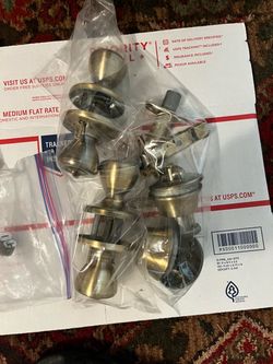 Antique Brass Door Knobs Set