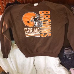 Vintage Cleveland Brownsnsize L Or XL Sweatshirt 