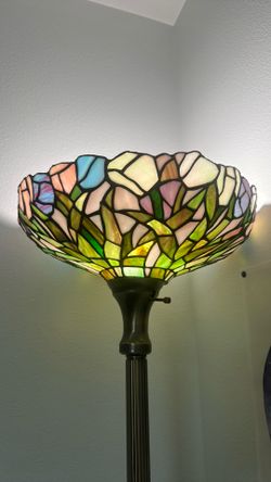 Stained glass floor lamp