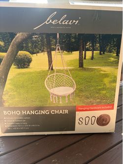 Boho swing chair.