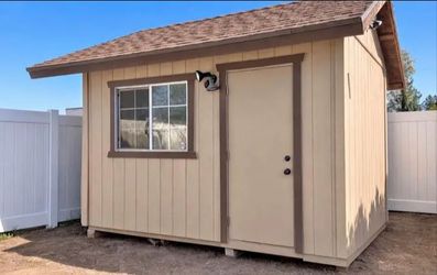 12x10 Storage Shed w/ Electrical + Workbench - Clean & Ready to Use
