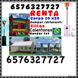 Sillas Mesas Carpas Jumper