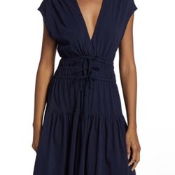 Derek Lam 10 Crosby Deep Blue Midi Dress