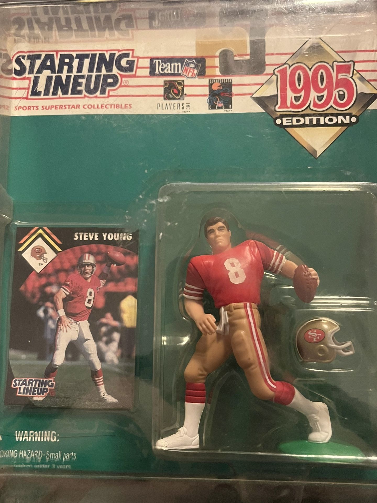 Starting Line Up, Steve Young, Fourth Niners, NFL, Nfl 49ers, 49ers, Collectibles, Trading Cards, Football Cards