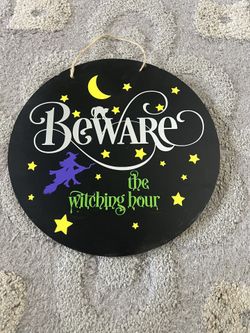 Halloween Chalkboard Sign