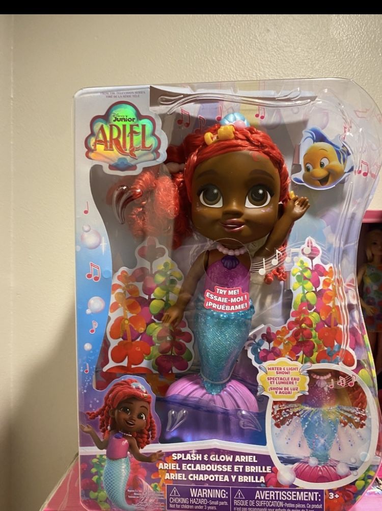 Ariel Splash & Glow Mermaid Doll