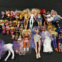 Variety of Dolls - LOL, OMG, Barbie