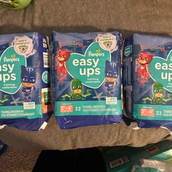 Pampers EASY UPS 3-4T $20 FIRM