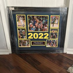 2022 Golden State Warriors, Nba World Champions 20 X 24”  Double Matted Frame  $ 50.00